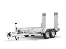 HS 353016 Parabelfeder, Ein Humbaur Baumaschienen Transporter mit Auffahrbohlen und Parabelfeder | © Humbaur GmbH