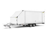 Trailer MTKB Vehicle Box Transporter Tandem Axle, Tiltable in detail